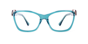 Women Vista Eyeglasses: Miedema - Green - SpaceSMART Eye Clinic (Front View)